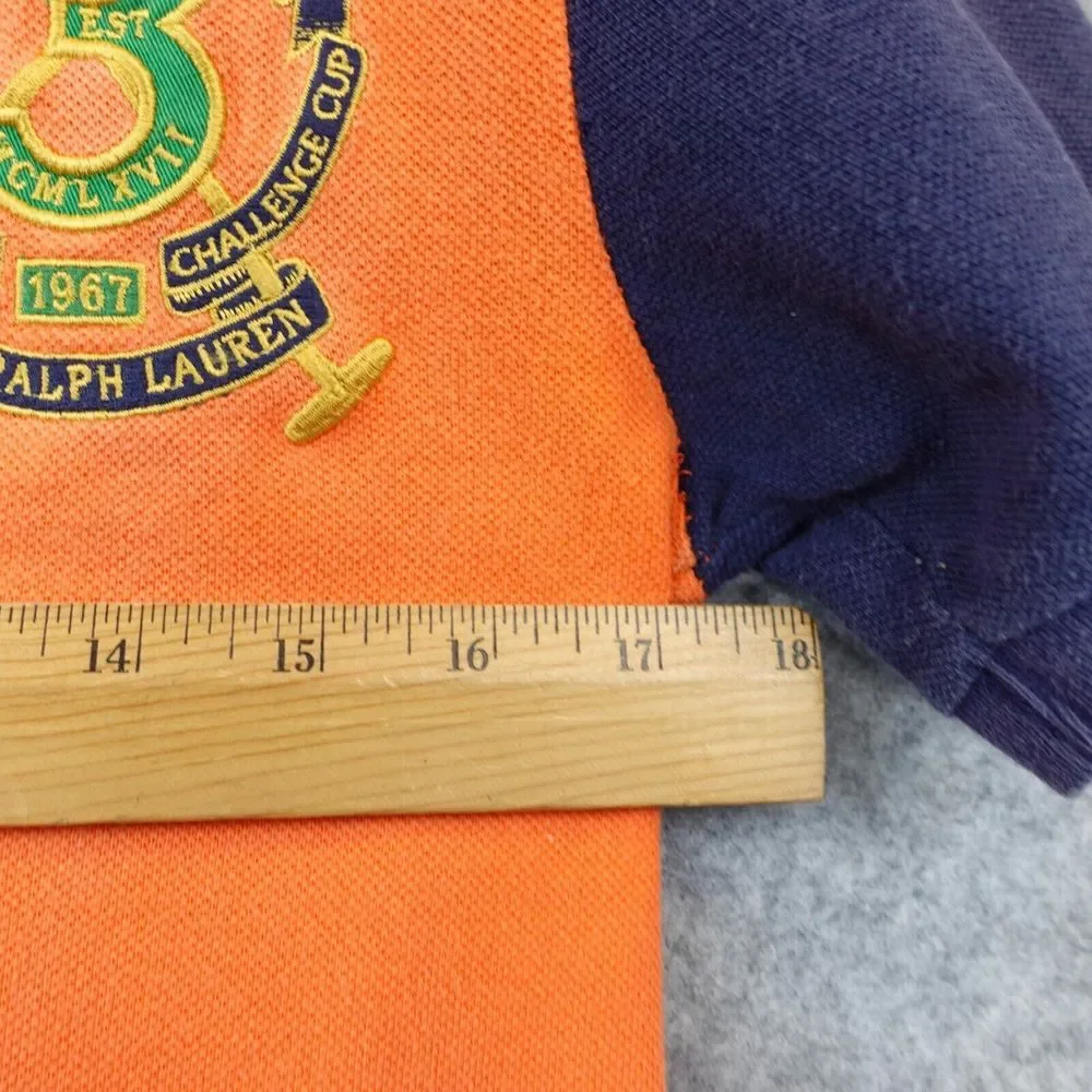 VTG Ralph Lauren Polo Shirt Men YOUTH M Big Pony Equestrian Rugby Bleecker 1967‎